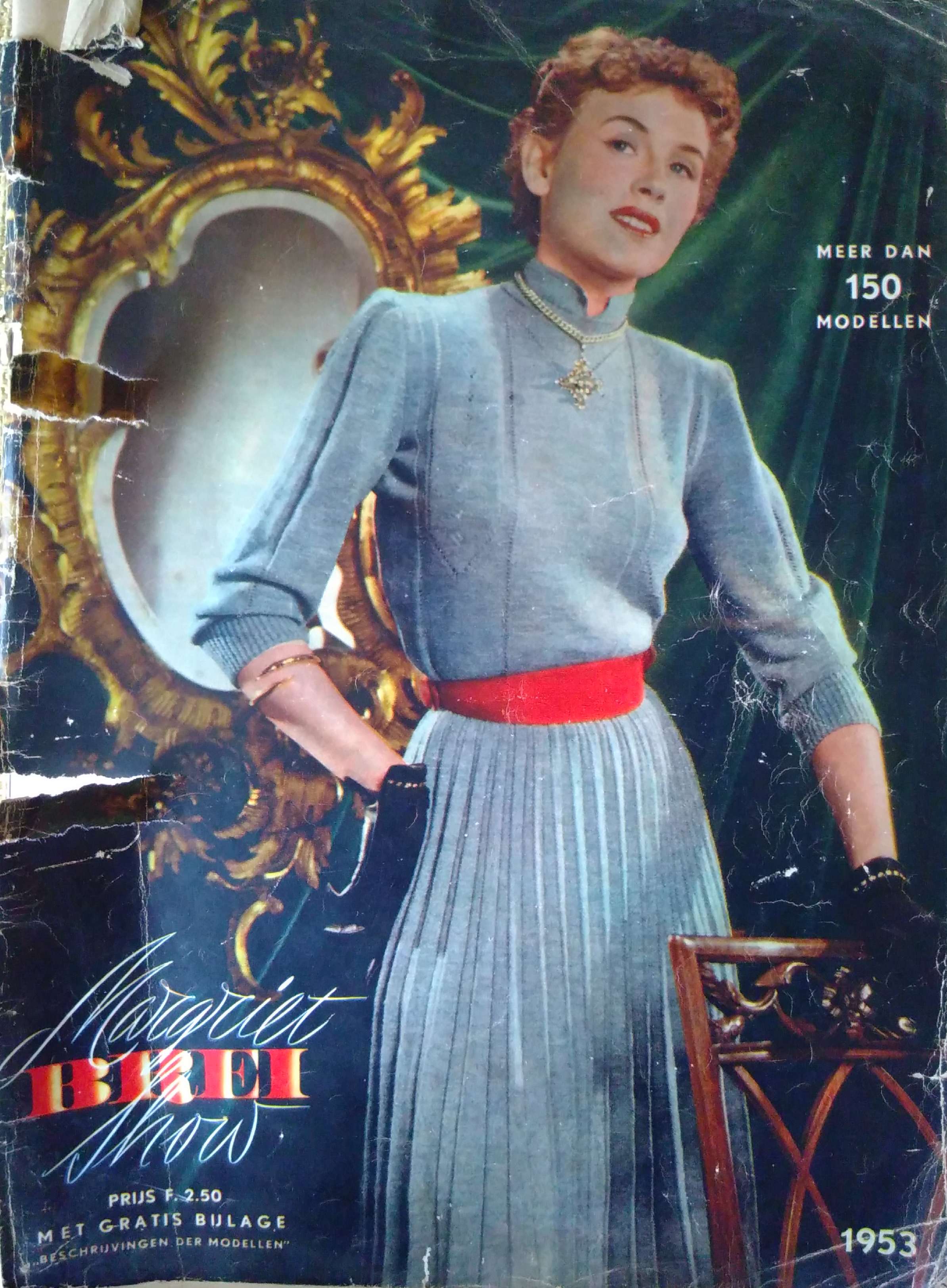 De Breistaat vintage breien Margriet Breishow 1953 cover