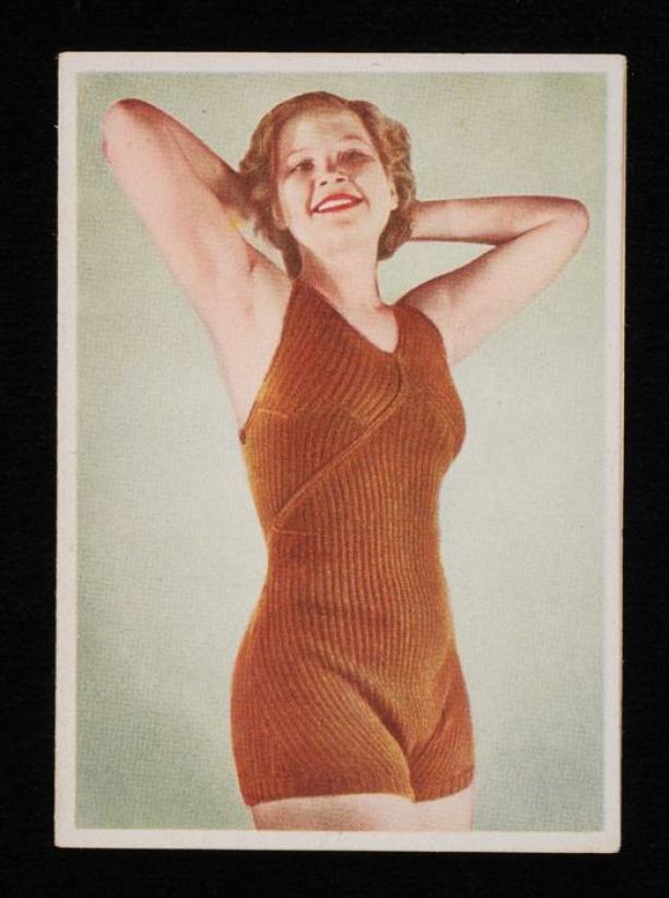 Foto van een patroon voor een gebreid damesbadpak van LUX wasmiddel, jaren '30