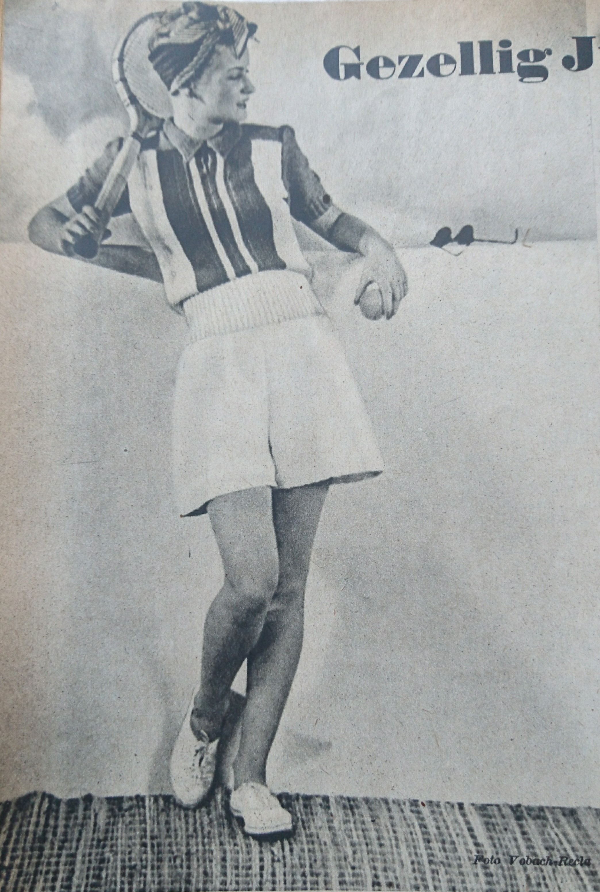 De Breistaat vintage breien tennisjumper Libelle