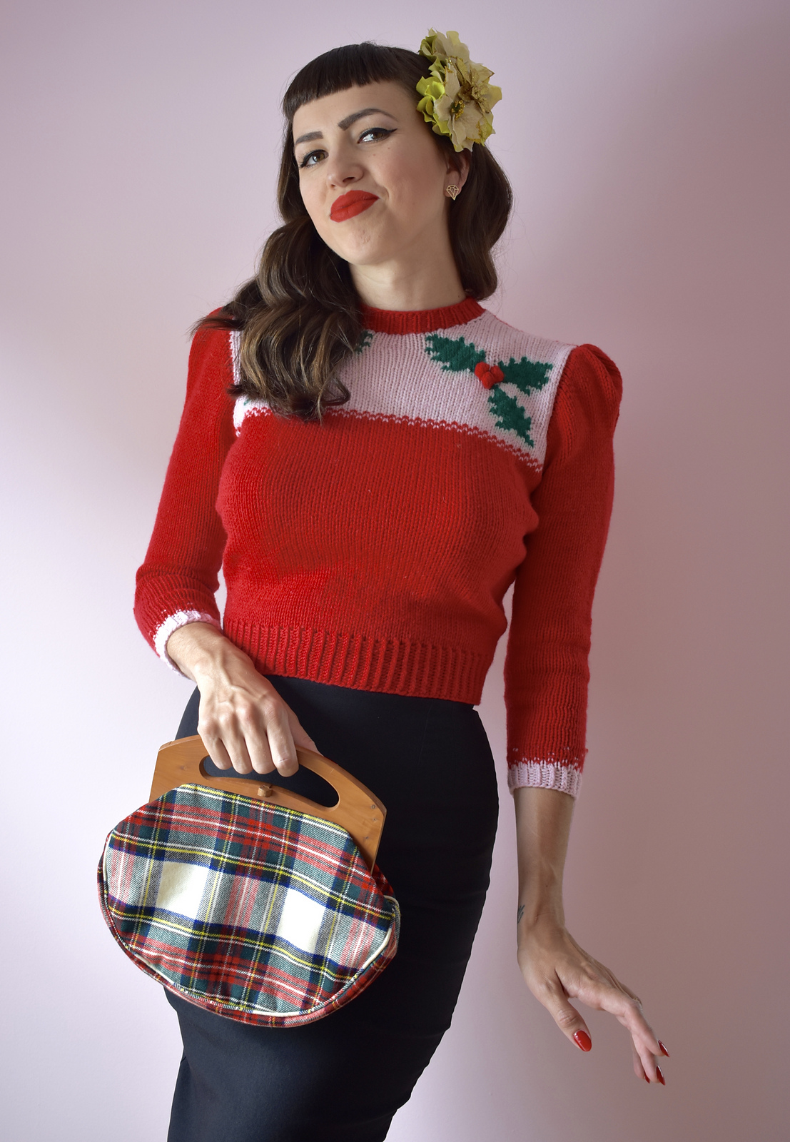 De Breistaat vintage breien Amy Appel Poison Grrls Betty Judy Lodge Sweater kersttrui christmas sweater